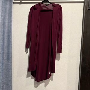 Express Deep Wine Long Sleeve Sweater